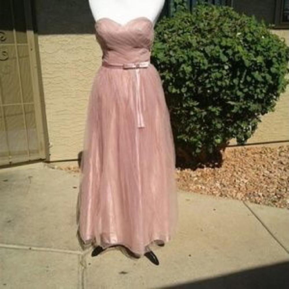 Dusty rose tulle gown NWOT